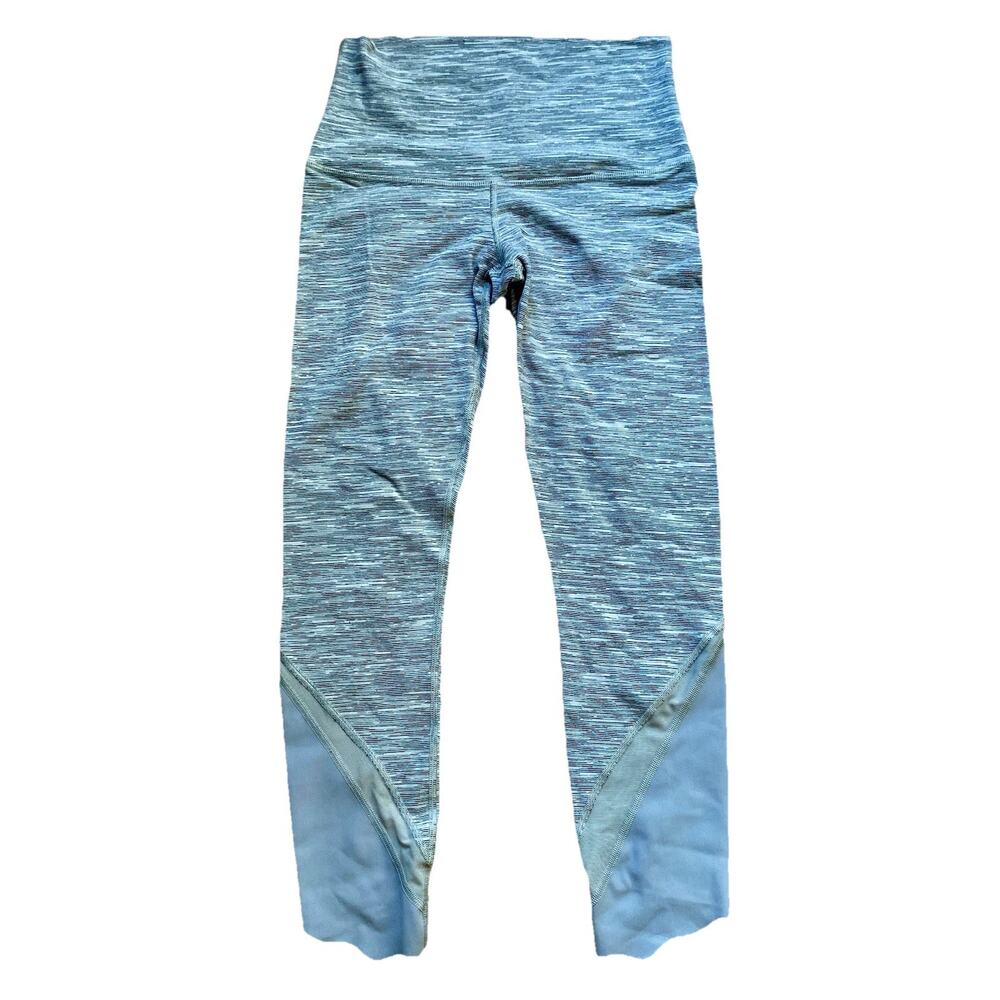 Lululemon Wunder Under Crop High-Rise Roll Down Scallop See Measurements